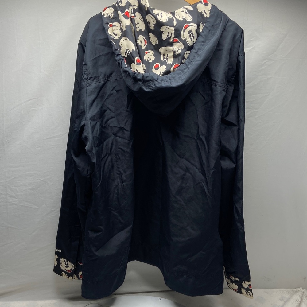 Disney Black Hooded Windbreaker with Red Trim - Picture 4 of 4
